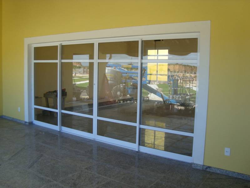 Porta de Alumínio com Vidro em São Caetano do Sul - Porta de Alumínio para Sala